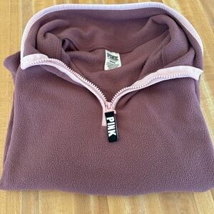 PINK Victoria's Secret Mauve Fleece Pullover